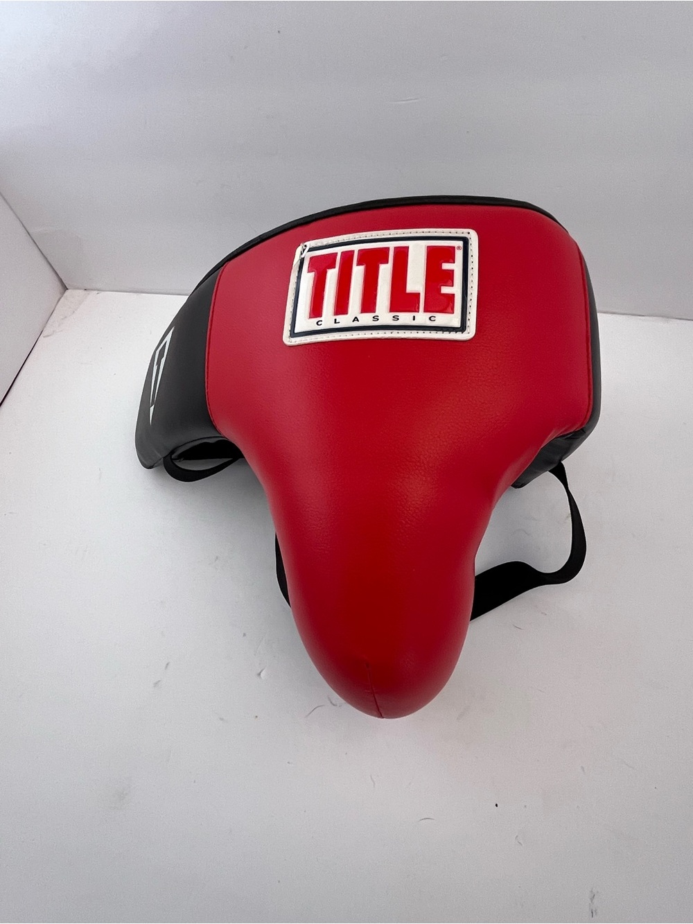 TITLE Classic Red and Black Groin Guard Protector - Men's